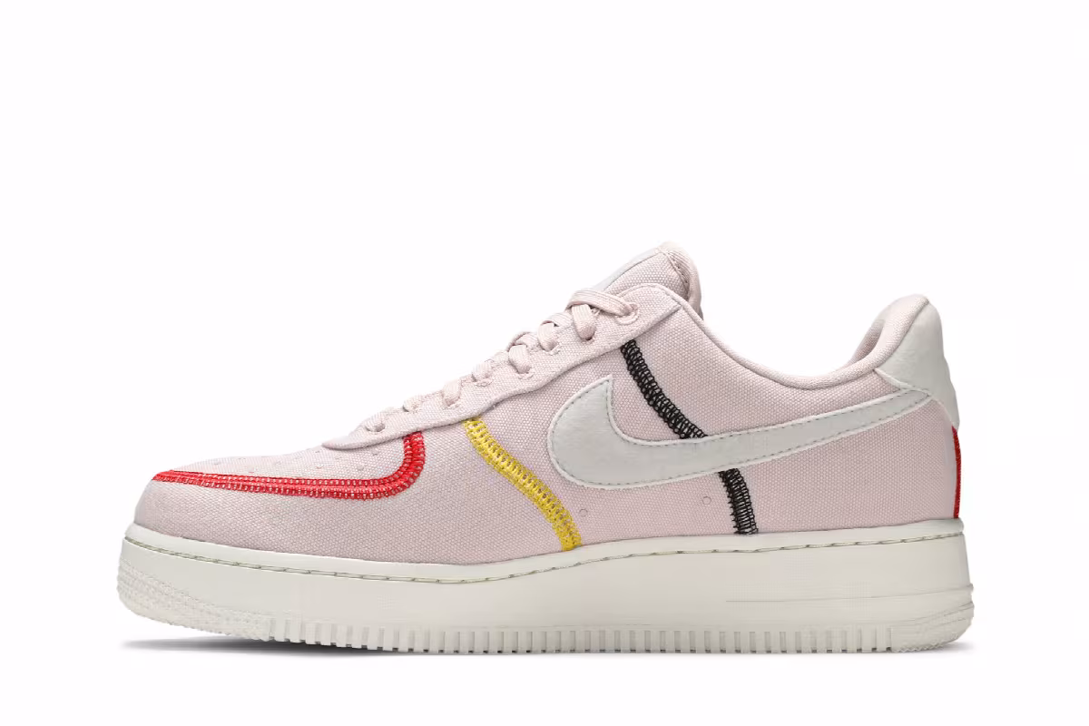 Nike Women's Air Force 1 Stitched Canvas - Siltstone Red, view 4
