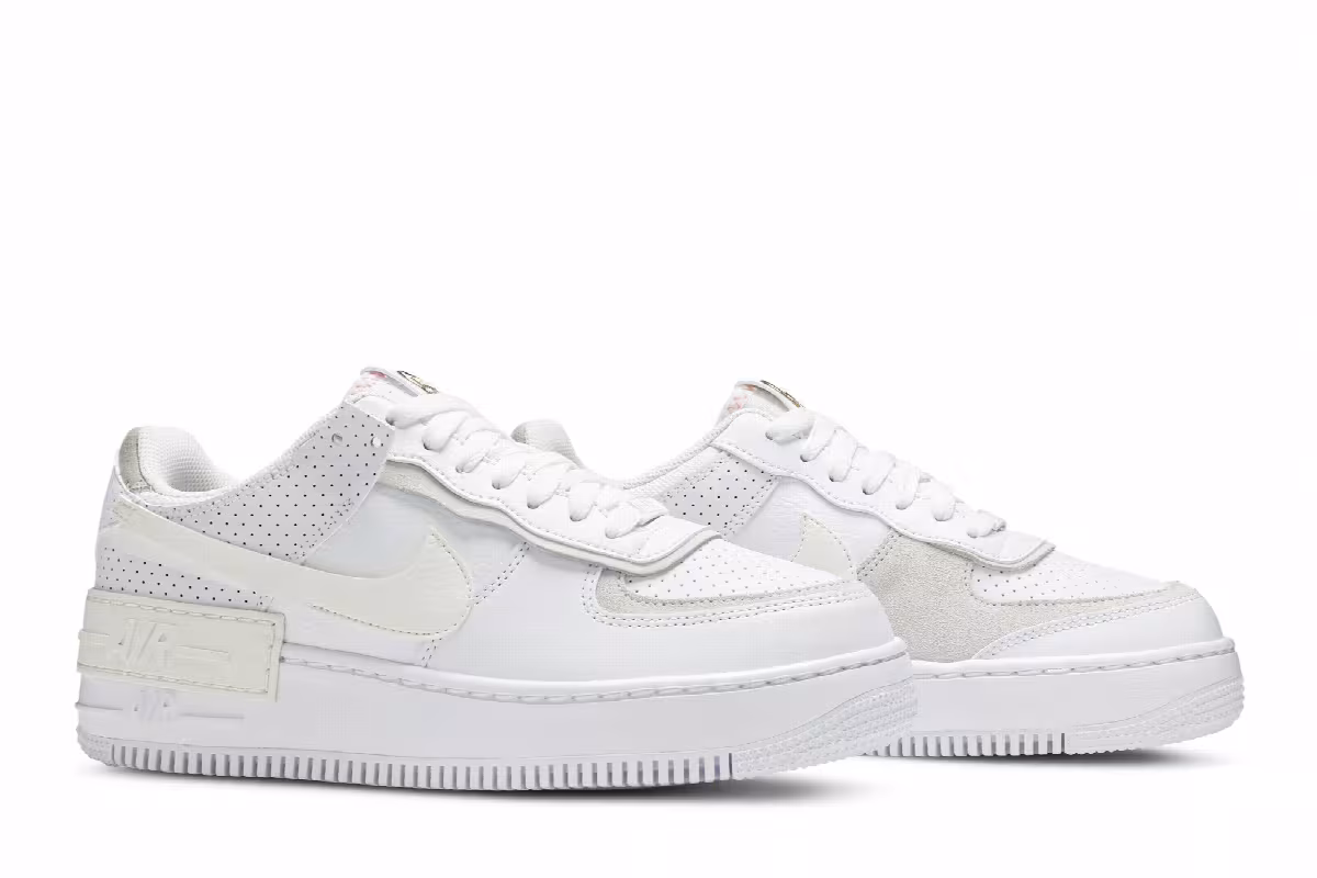 Nike Women's Air Force 1 Shadow White Atomic Pink, view 9