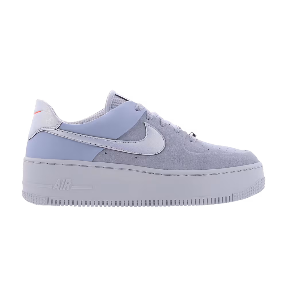 Nike Women's Air Force 1 Sage Low Grey Hydrogen Blue