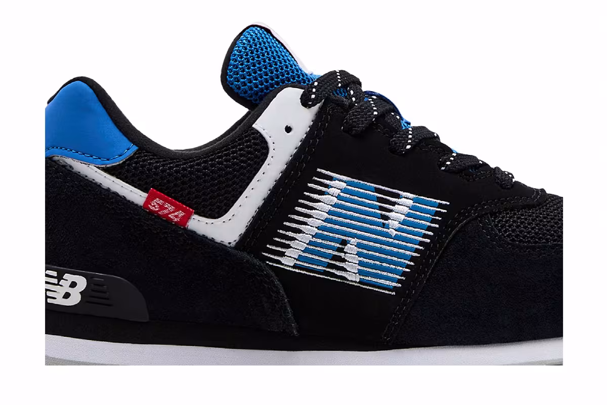 New Balance 574 Big Kid Speed - Black Cobalt, view 3