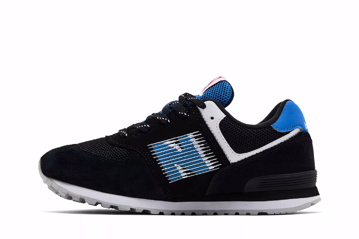 New Balance 574 Big Kid Speed - Black Cobalt, view 4
