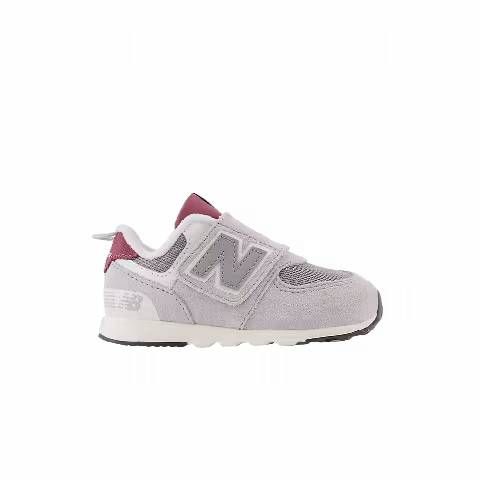 New Balance 574 New-B Hook & Loop Toddler 'Raincloud Burgundy'