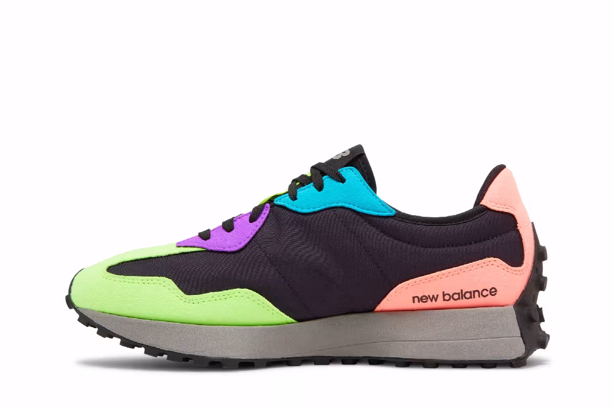 New Balance 327 Black Multi-Color, view 4