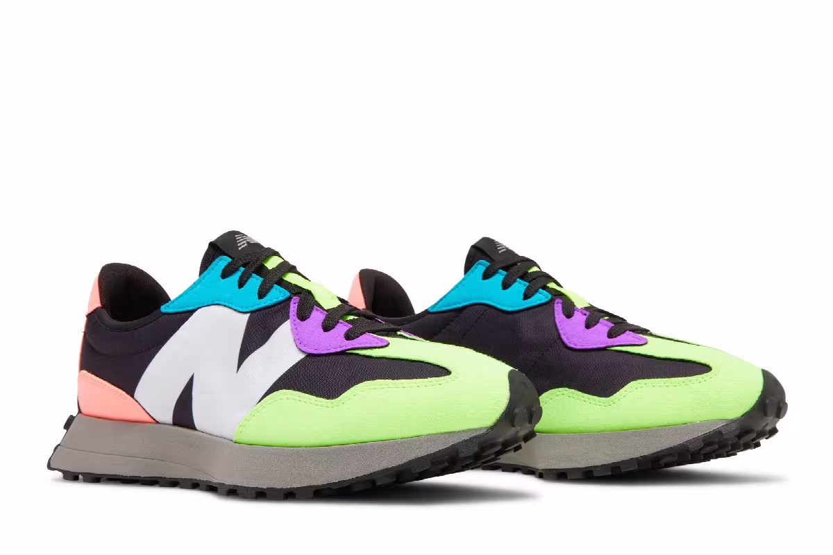 New Balance 327 Black Multi-Color, view 9
