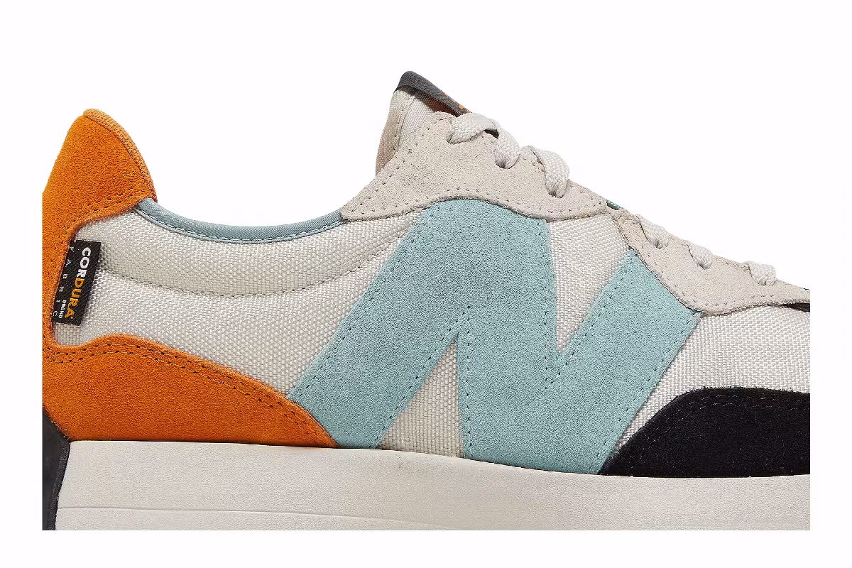 New Balance 327 Moonbeam Madras Orange, view 3