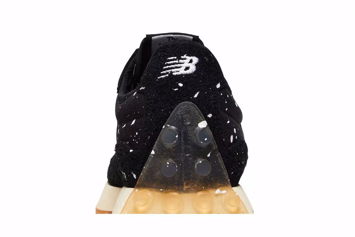Joshua Vides x New Balance 327 Black Splatter, view 8