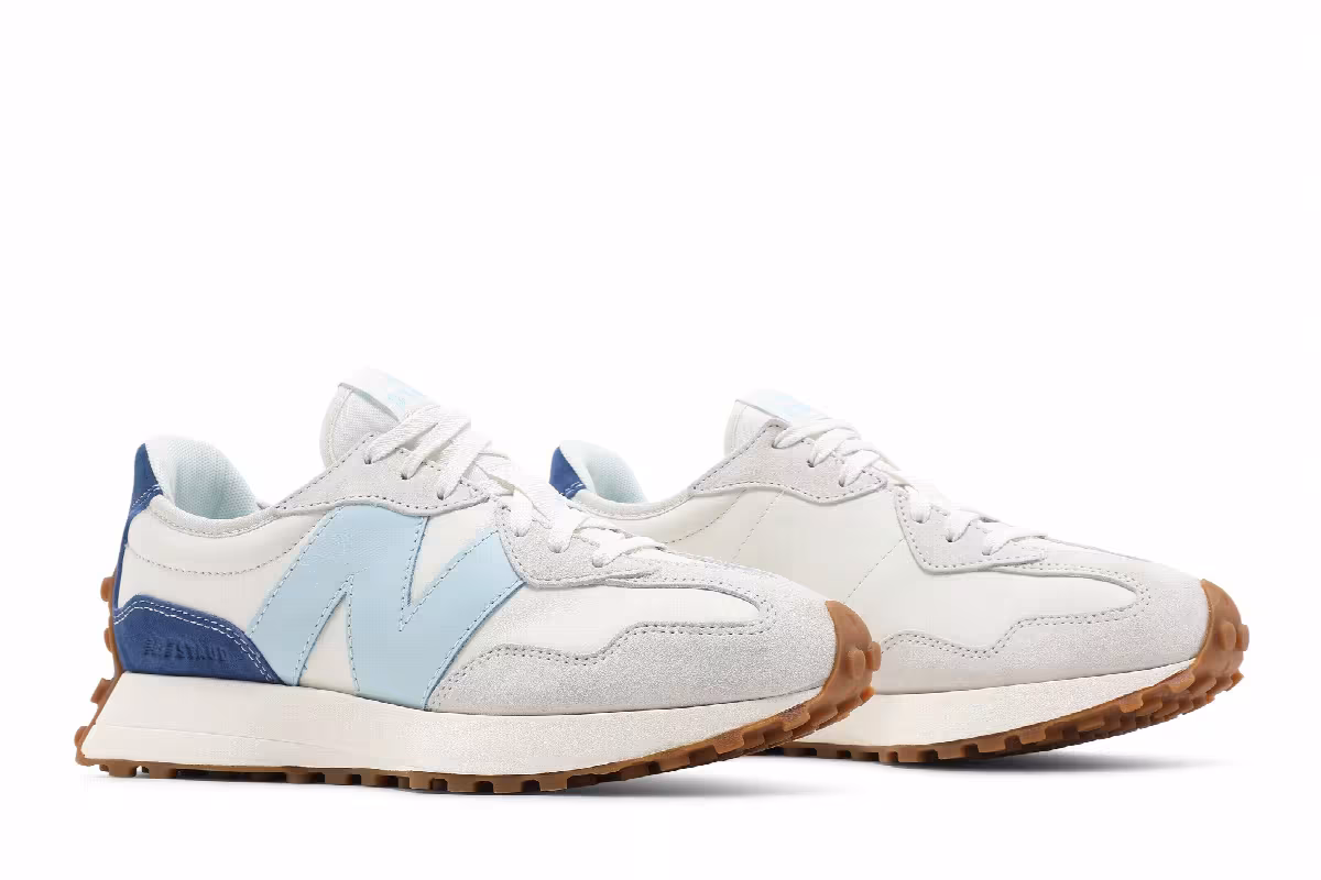STAUD x New Balance 327 Sea Salt Atlantic, view 9
