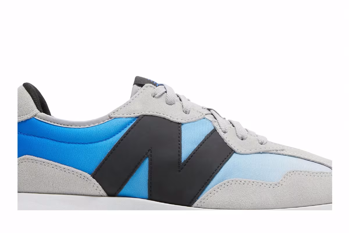 New Balance 327 Light Aluminum Cobalt Blue, view 3