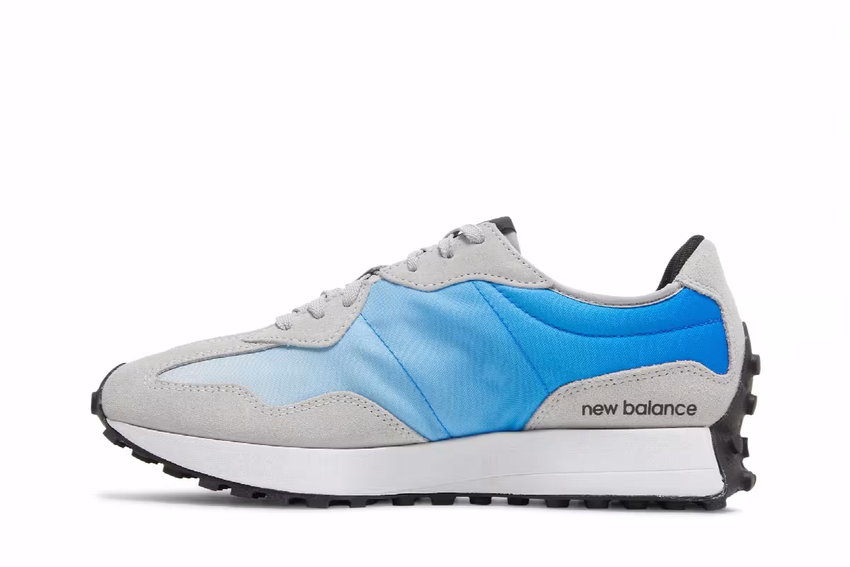 New Balance 327 Light Aluminum Cobalt Blue, view 4