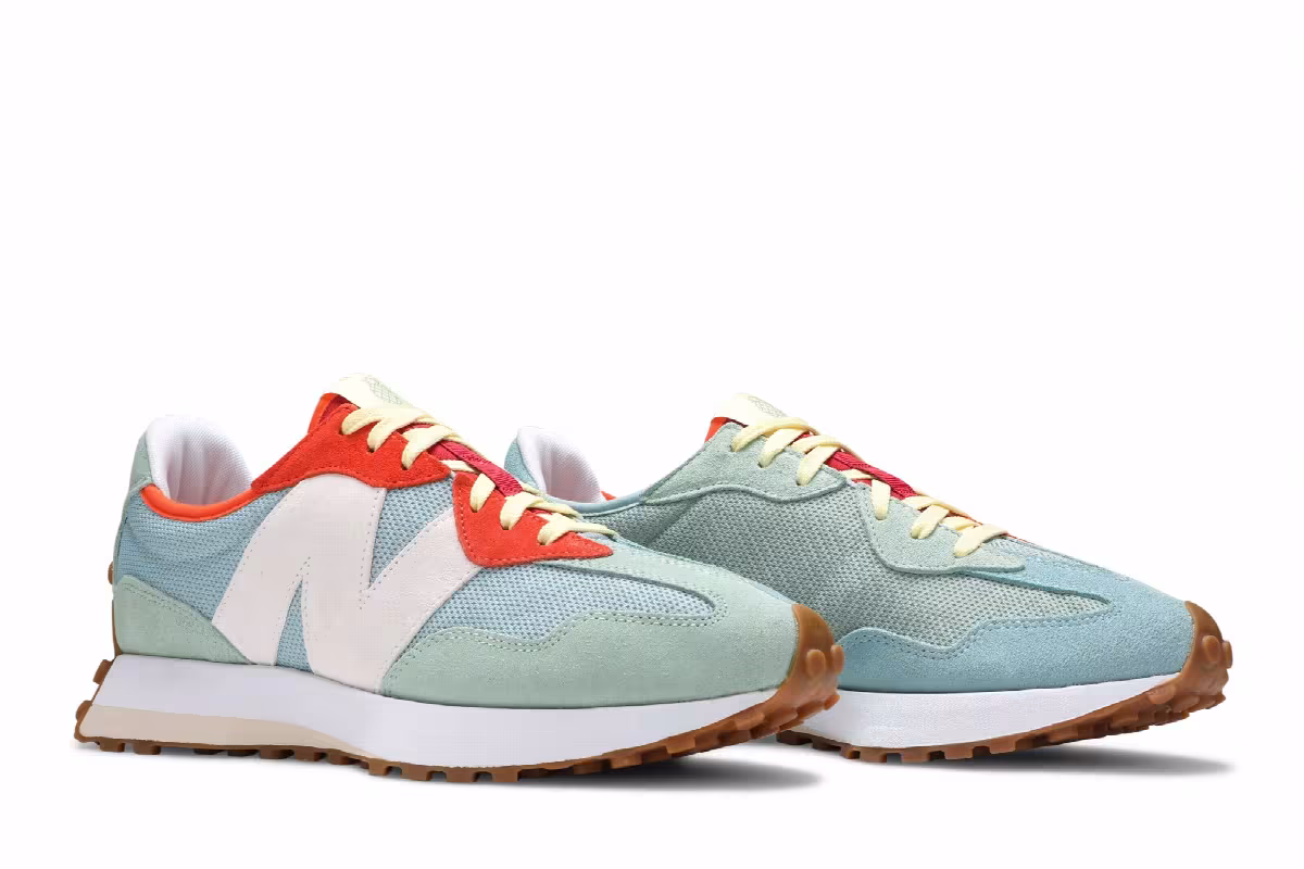 New Balance Todd Snyder x 327 Farmers Market Pack - Pineapple, view 9