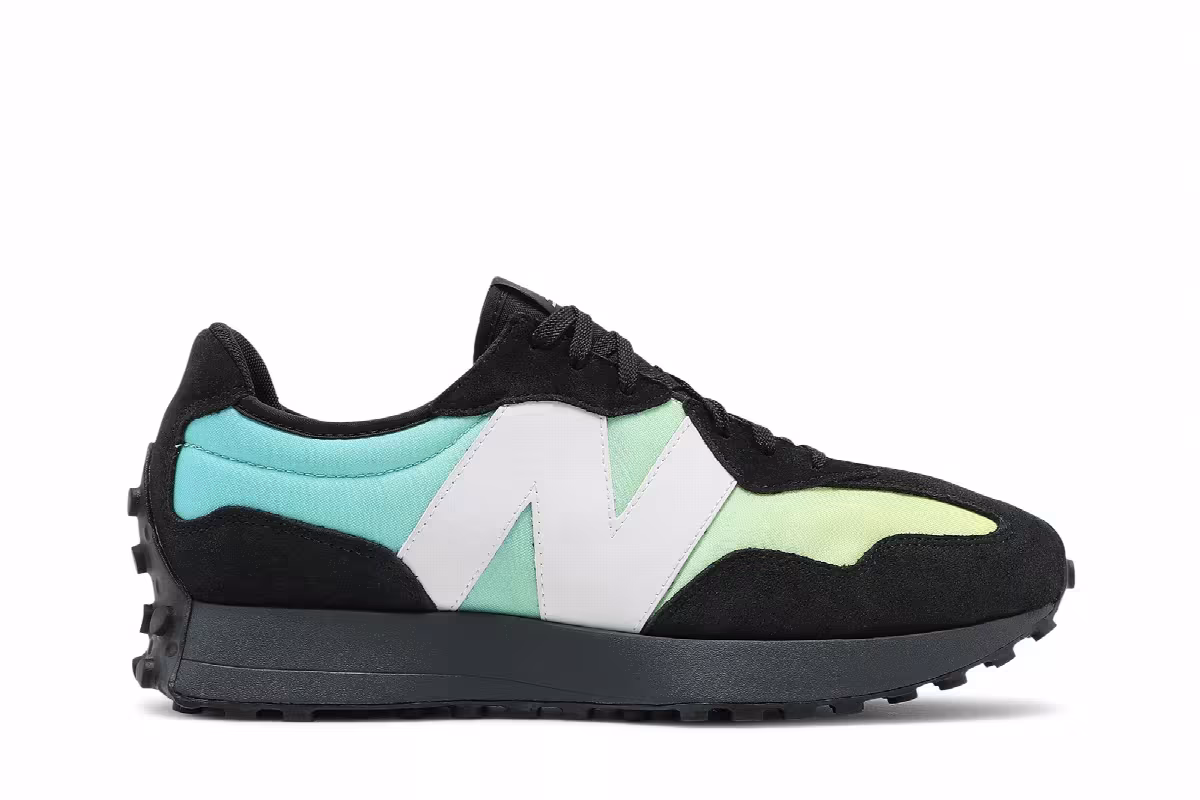 New Balance 327 Summer Jade Black, view 2