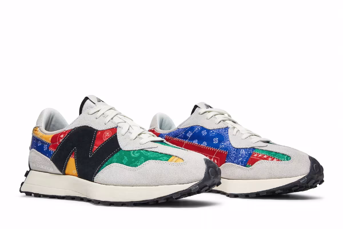 Shoe Palace x New Balance 327 Unity Pack - Patchwork Bandana, view 9