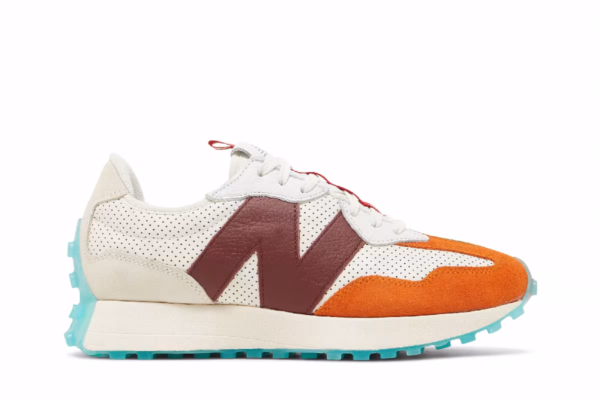 Dejounte Murray x New Balance 327 Heat Up - Beige, view 2