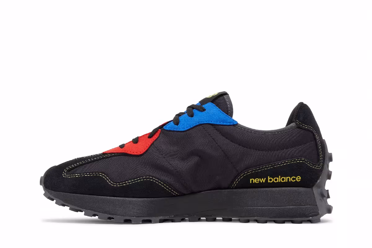 New Balance 327 Black Red Blue, view 4