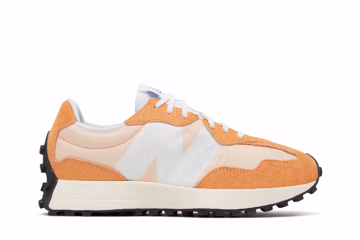 New Balance Women's 327 Orange, view 2