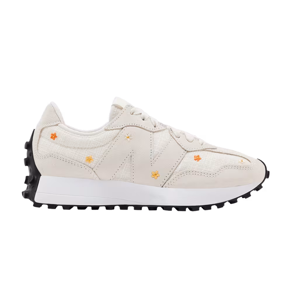 New Balance Women's 327 Sea Salt Floral Embroidery