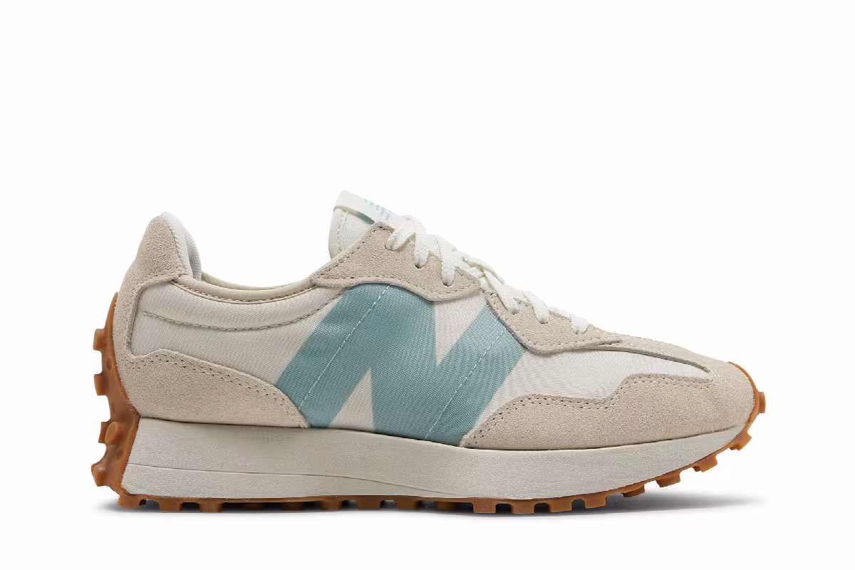 New Balance Women's 327 Moonbeam Storm Blue, view 2