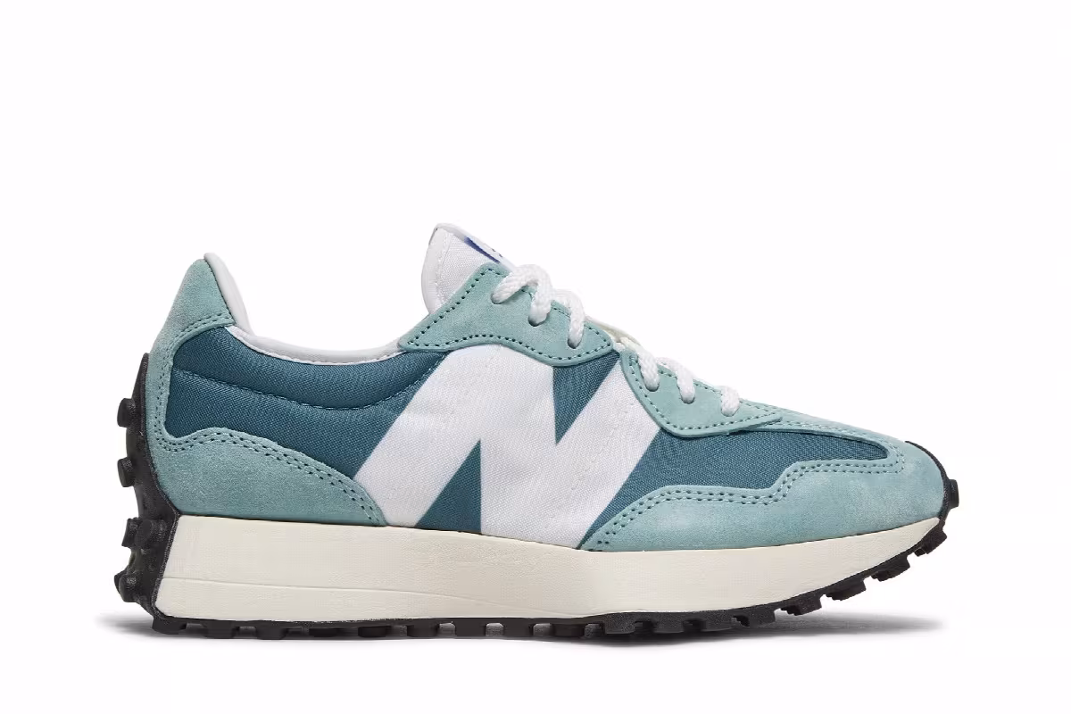 New Balance Women's 327 Storm Blue Deep Sky, view 2