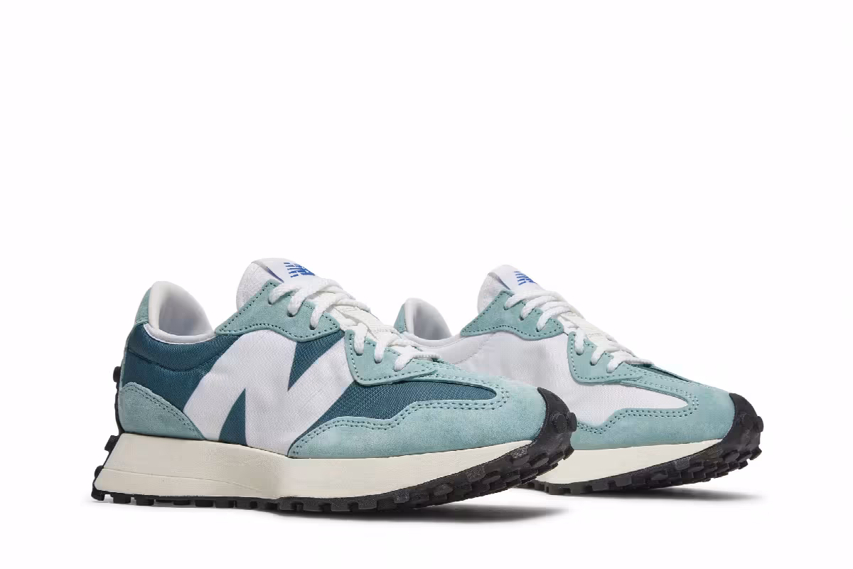 New Balance Women's 327 Storm Blue Deep Sky, view 9