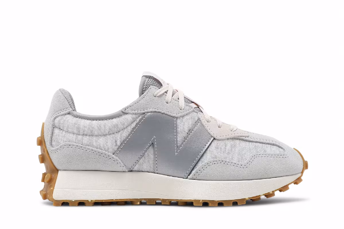 New Balance Women's 327 Rain Cloud Rose Water, view 2