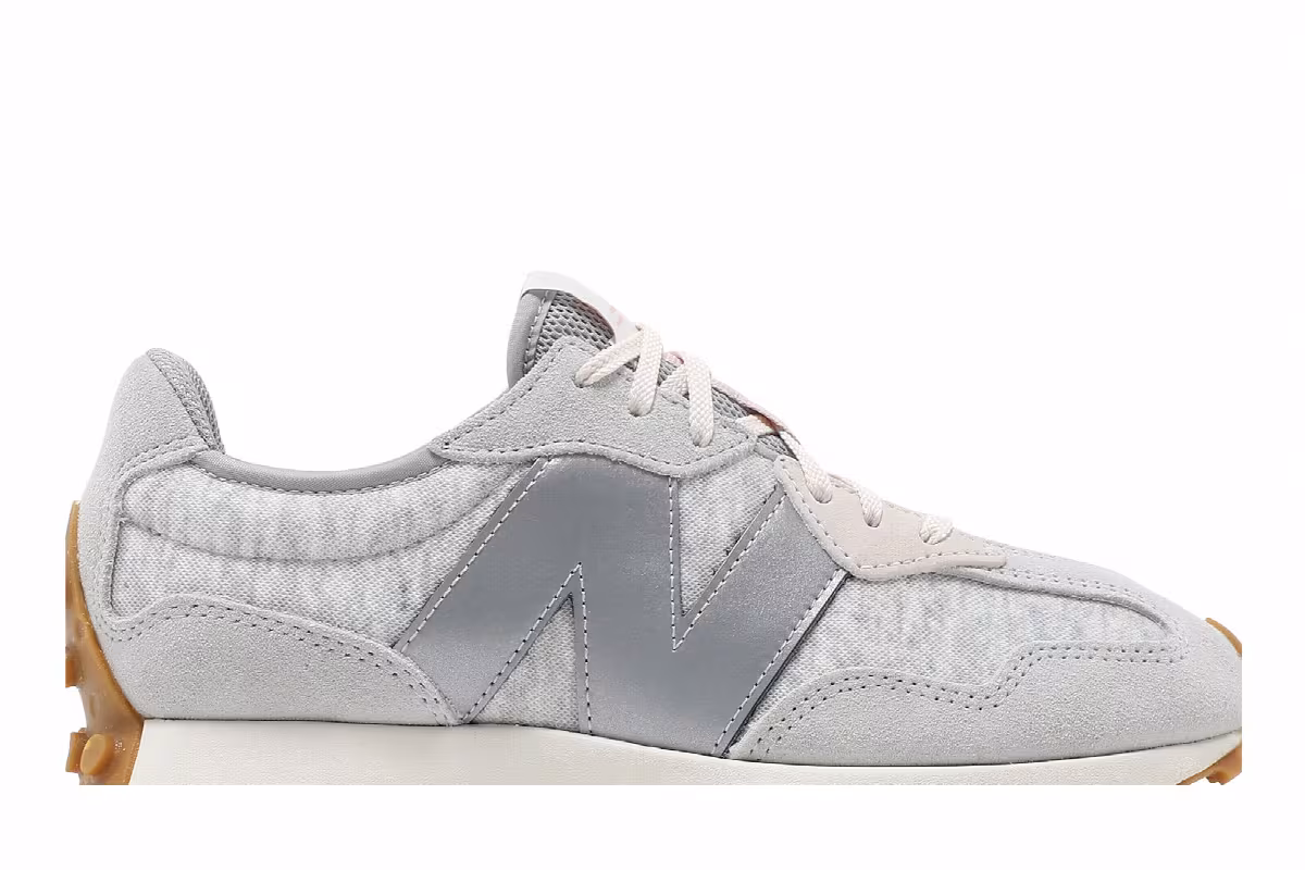 New Balance Women's 327 Rain Cloud Rose Water, view 3