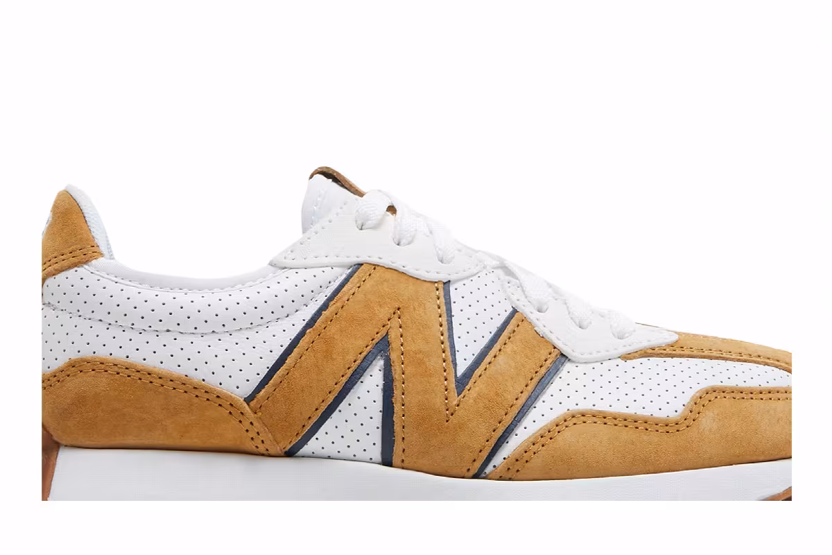 Bandier x New Balance Women's 327 White Workwear, view 3