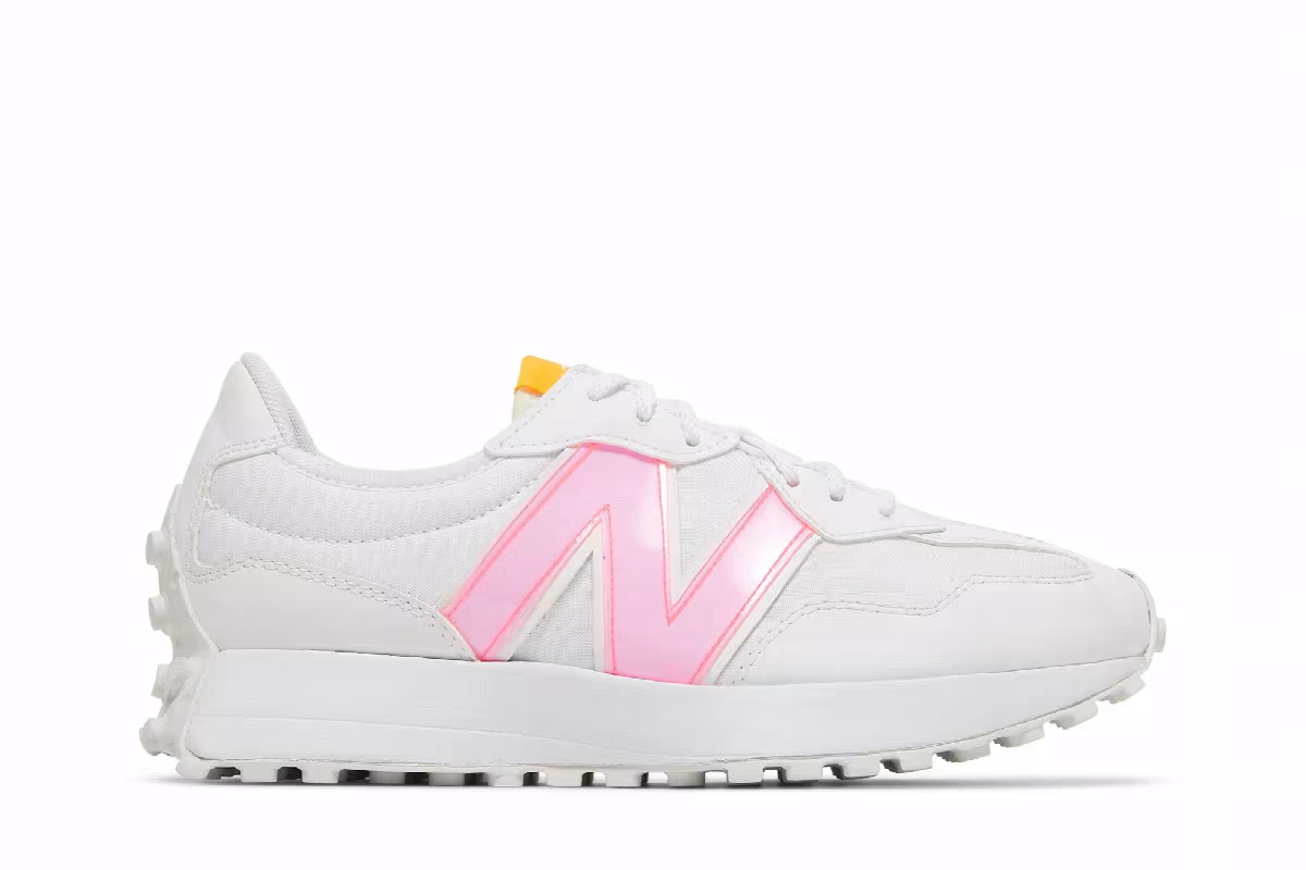 Coco Gauff x New Balance Women's 327 White Impulse, view 2