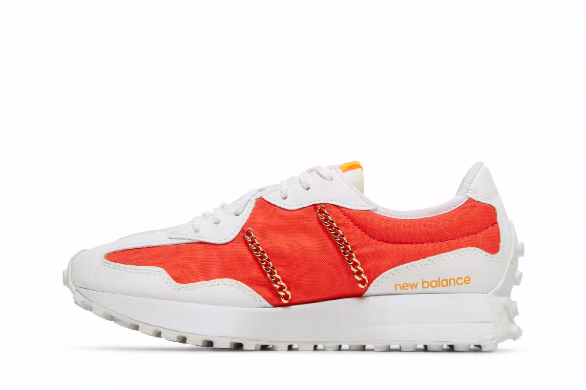 Coco Gauff x New Balance Women's 327 White Impulse, view 4
