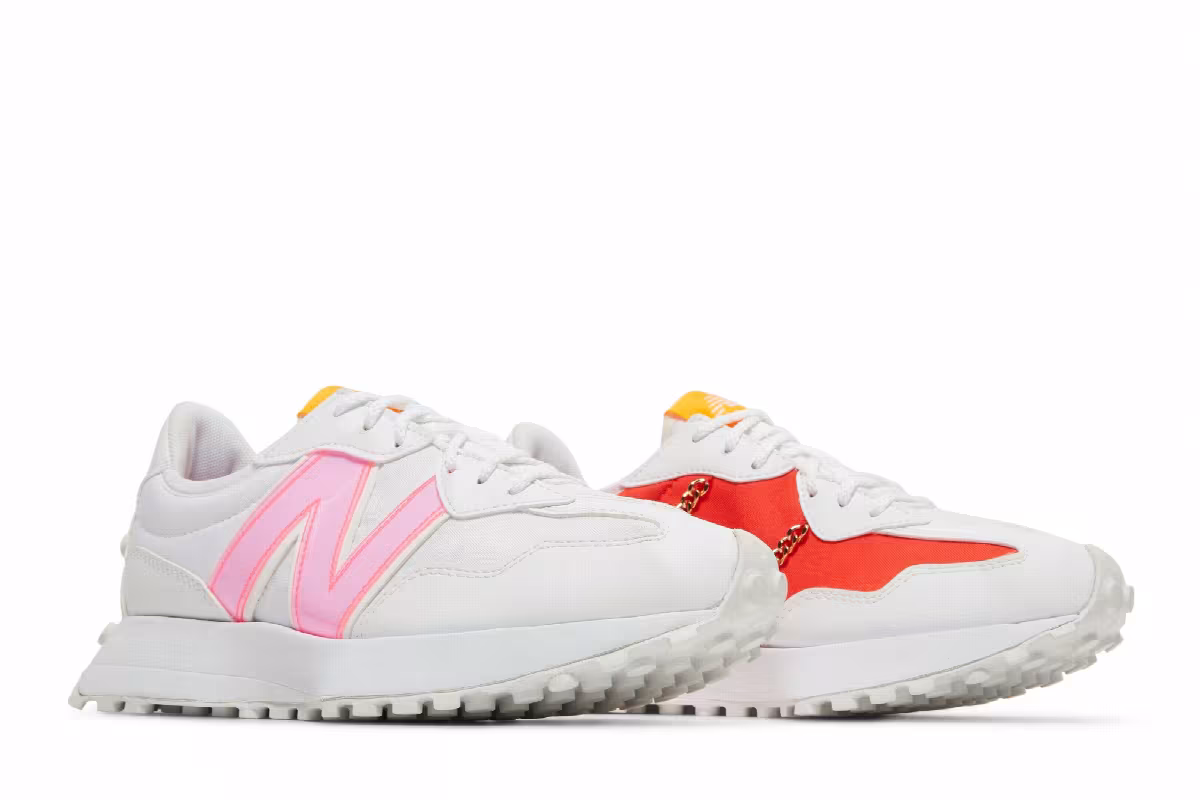 Coco Gauff x New Balance Women's 327 White Impulse, view 9