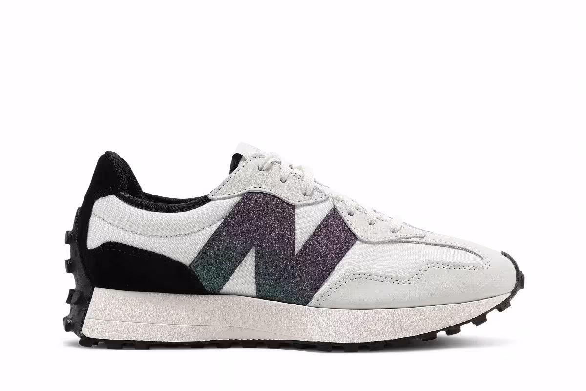 New Balance Women's 327 Sea Salt Black, view 2