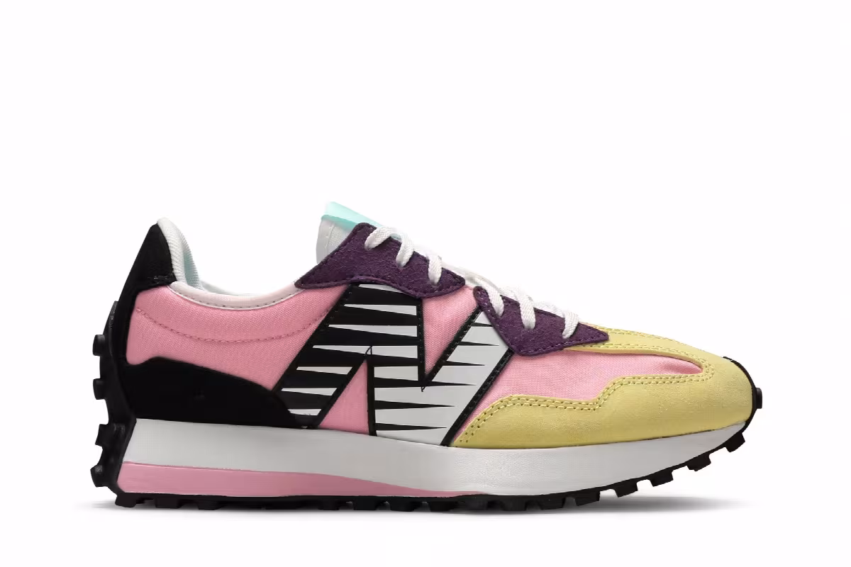 Foot Locker x New Balance Women's 327 Collective - Pink, view 2