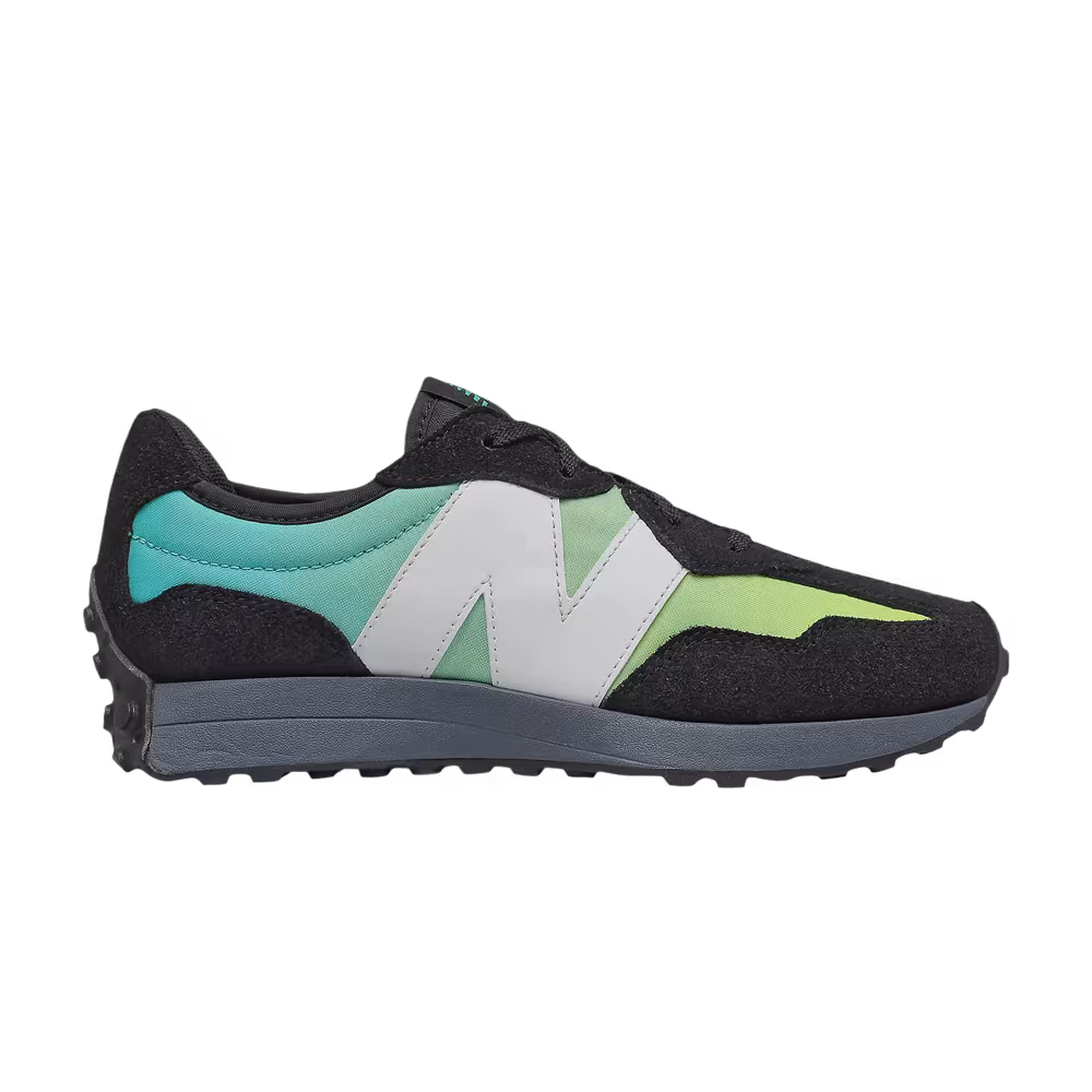 New Balance 327 Big Kid Black Summer Jade