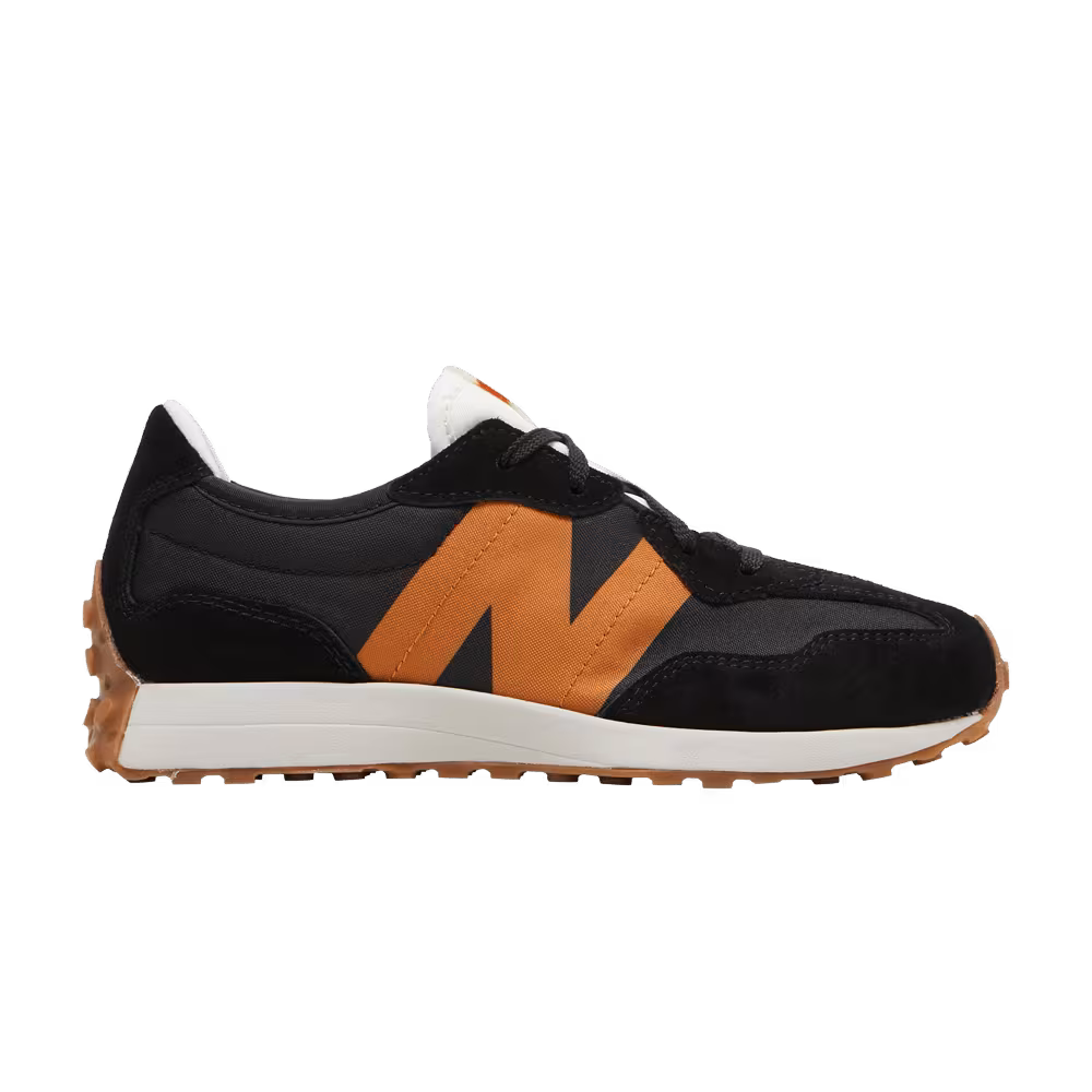 New Balance 327 Big Kid Black Madras Orange