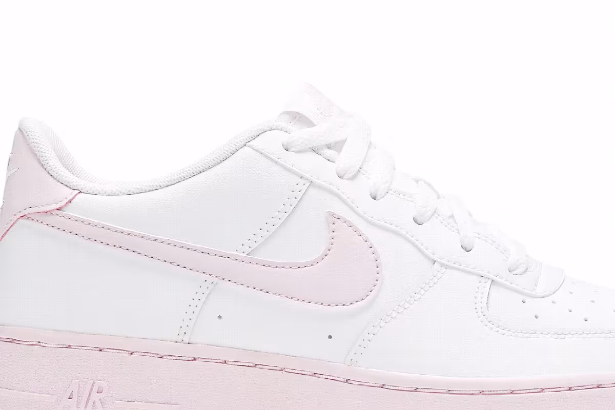 Nike Air Force 1 GS White Pink Foam, view 3