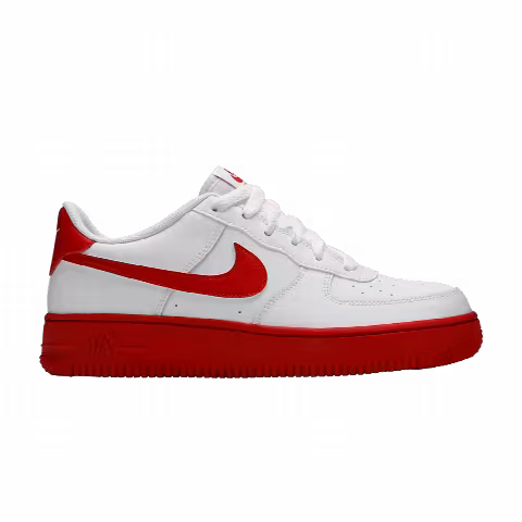 Nike Air Force 1 GS 'White Red Sole'