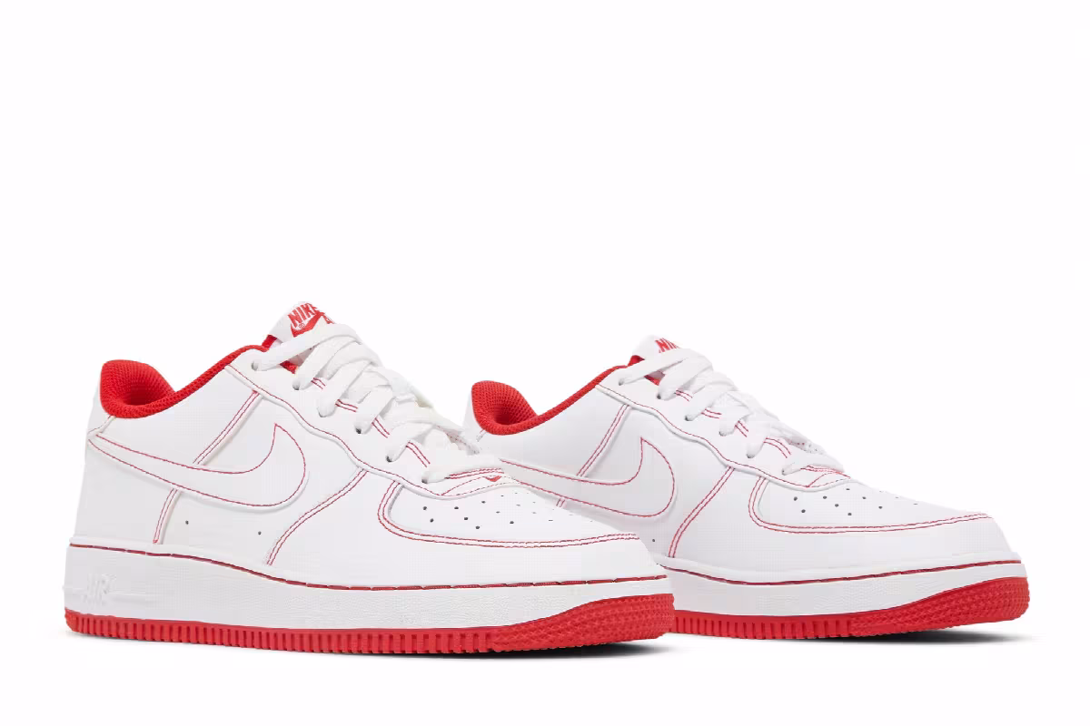 Nike Air Force 1 GS University Red, view 9