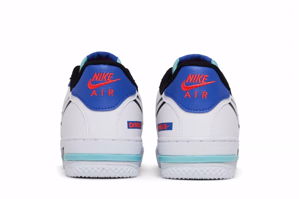 Nike Air Force 1 React GS Astronomy Blue Laser Crimson, view 7