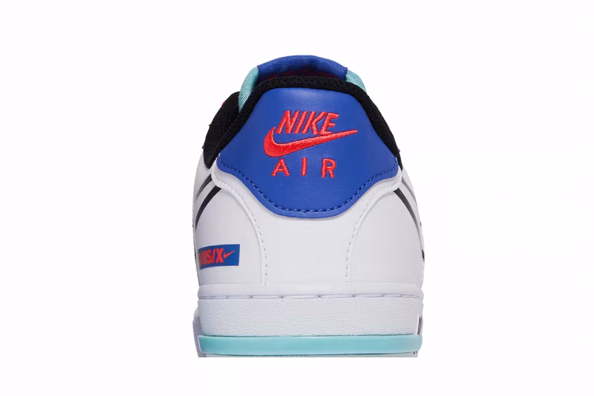 Nike Air Force 1 React GS Astronomy Blue Laser Crimson, view 8