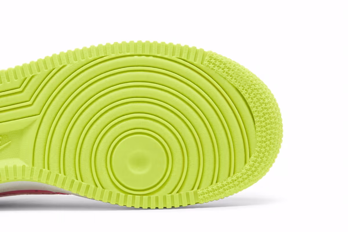 Nike Air Force 1 GS Pink Blast Volt, view 6