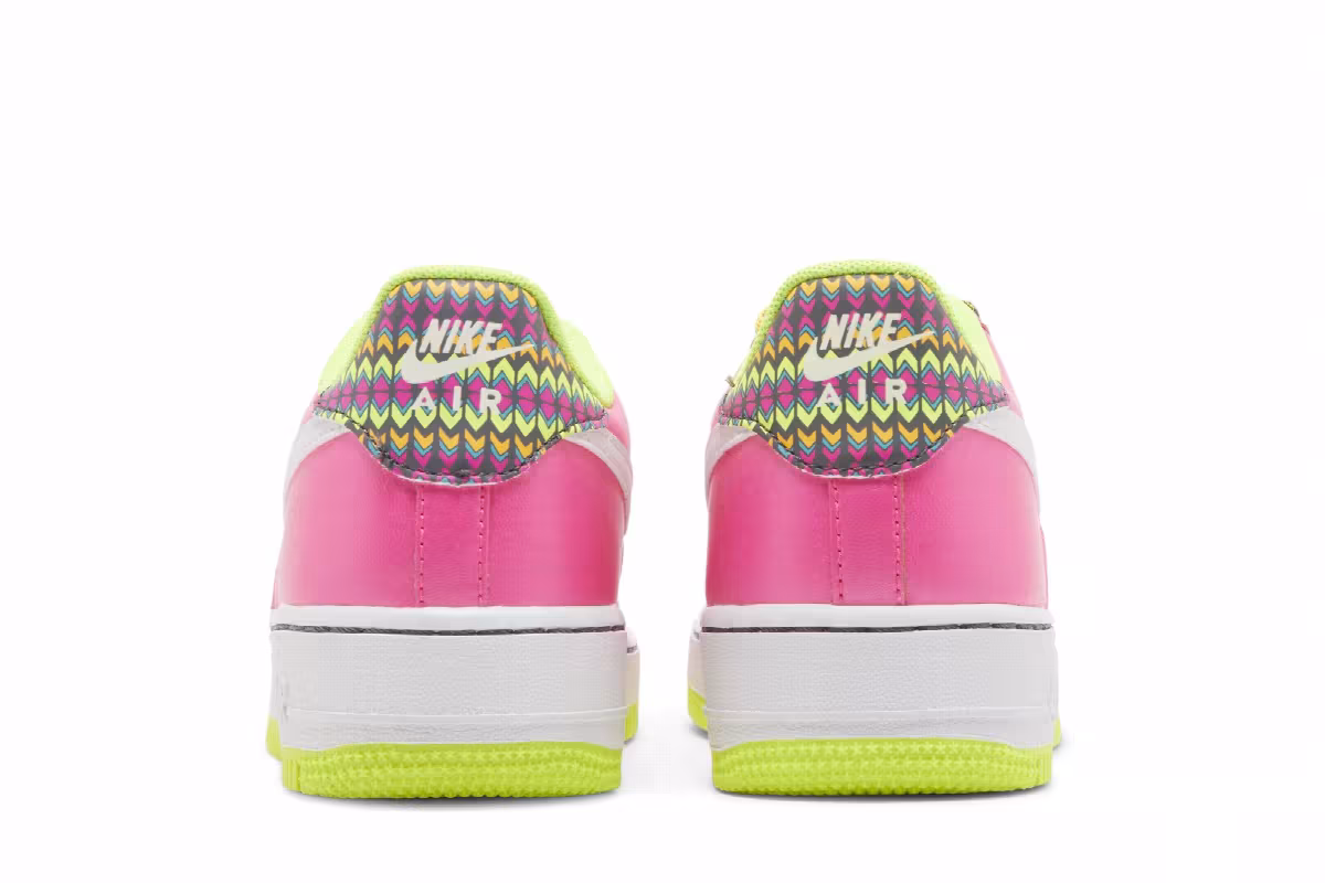 Nike Air Force 1 GS Pink Blast Volt, view 7