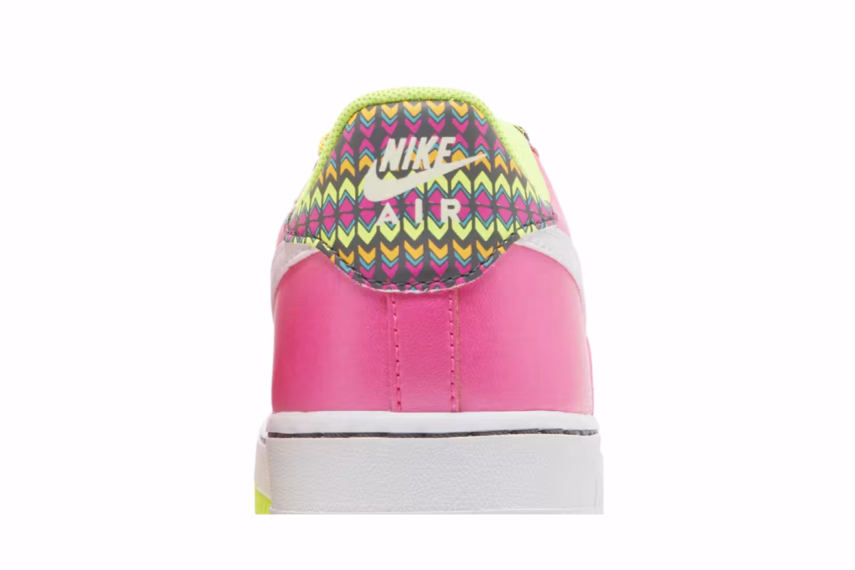 Nike Air Force 1 GS Pink Blast Volt, view 8