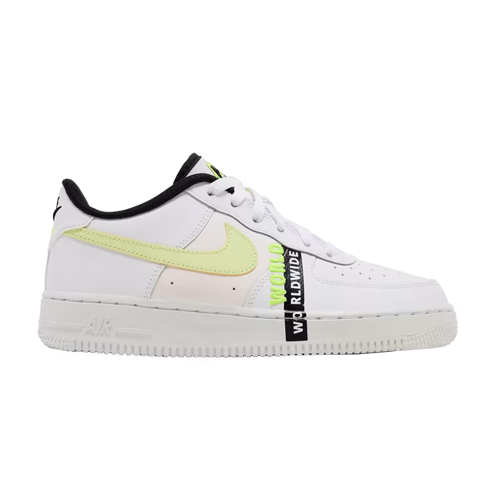 Nike Air Force 1 LV8 1 GS Worldwide Pack - White Barely Volt