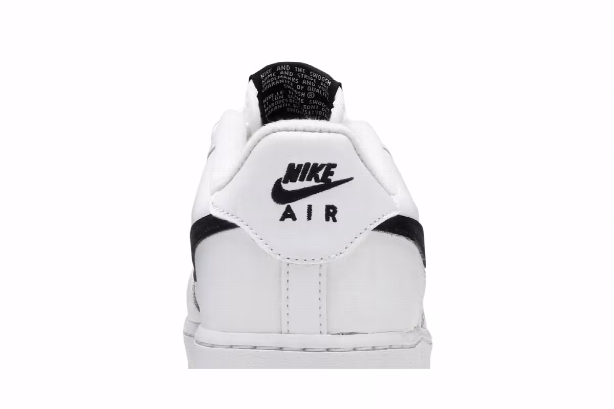 Nike Air Force 1 GS White Black, view 8