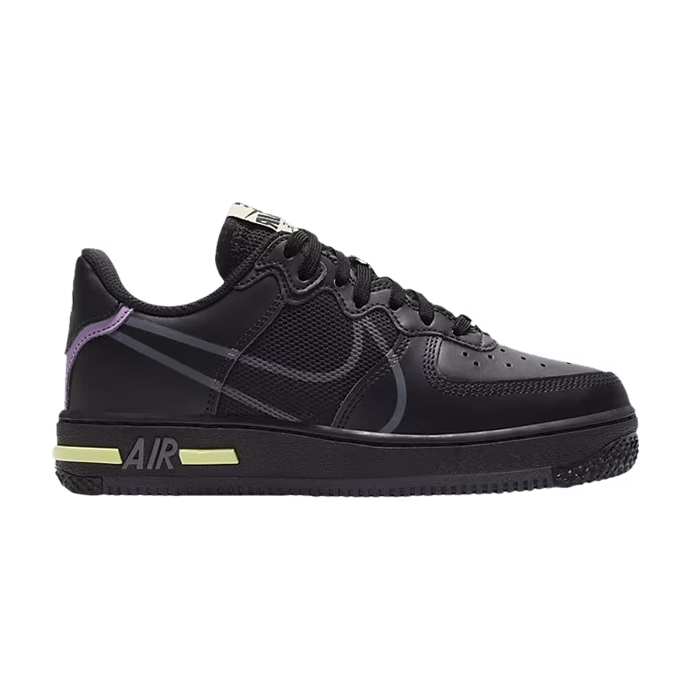 Nike Air Force 1 React GS Triple Black
