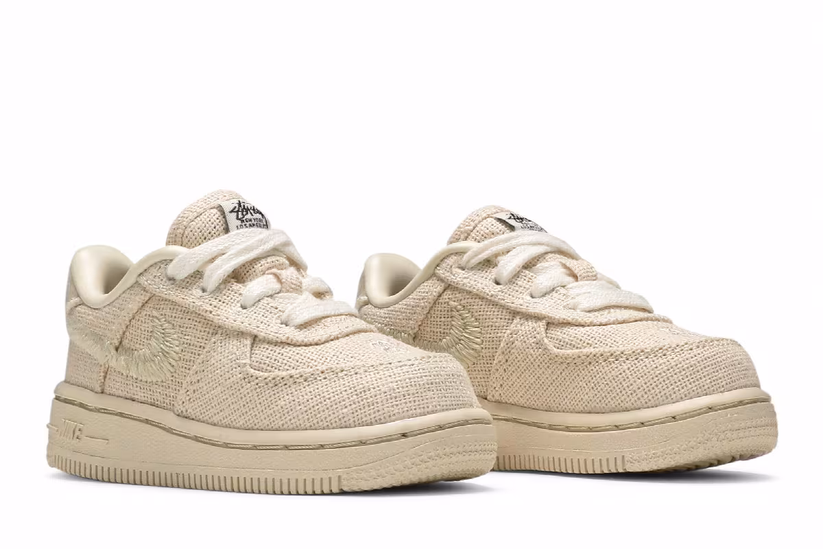 Nike Stussy x Air Force 1 Low TD Fossil, view 9