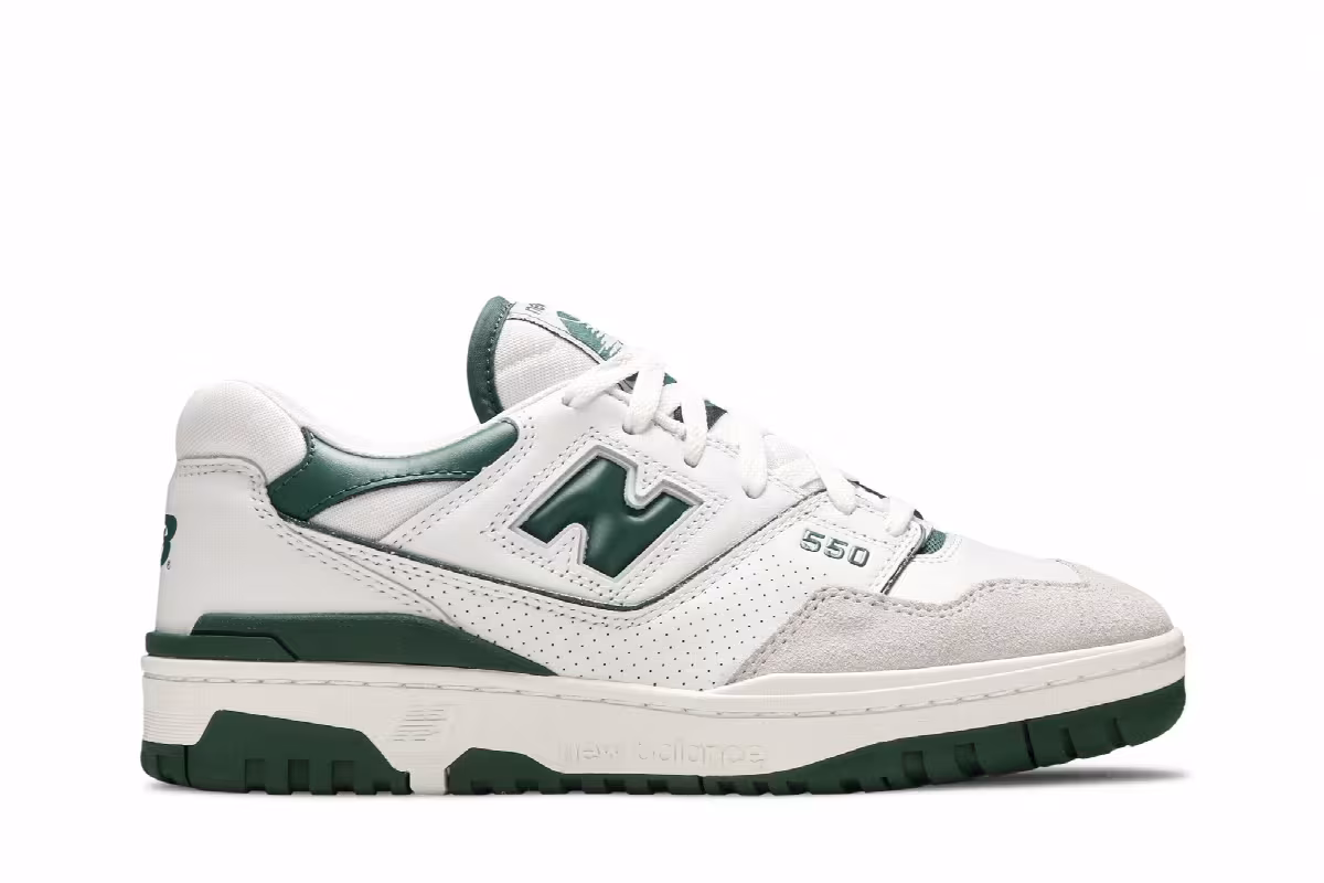 New Balance 550 White Green, view 2