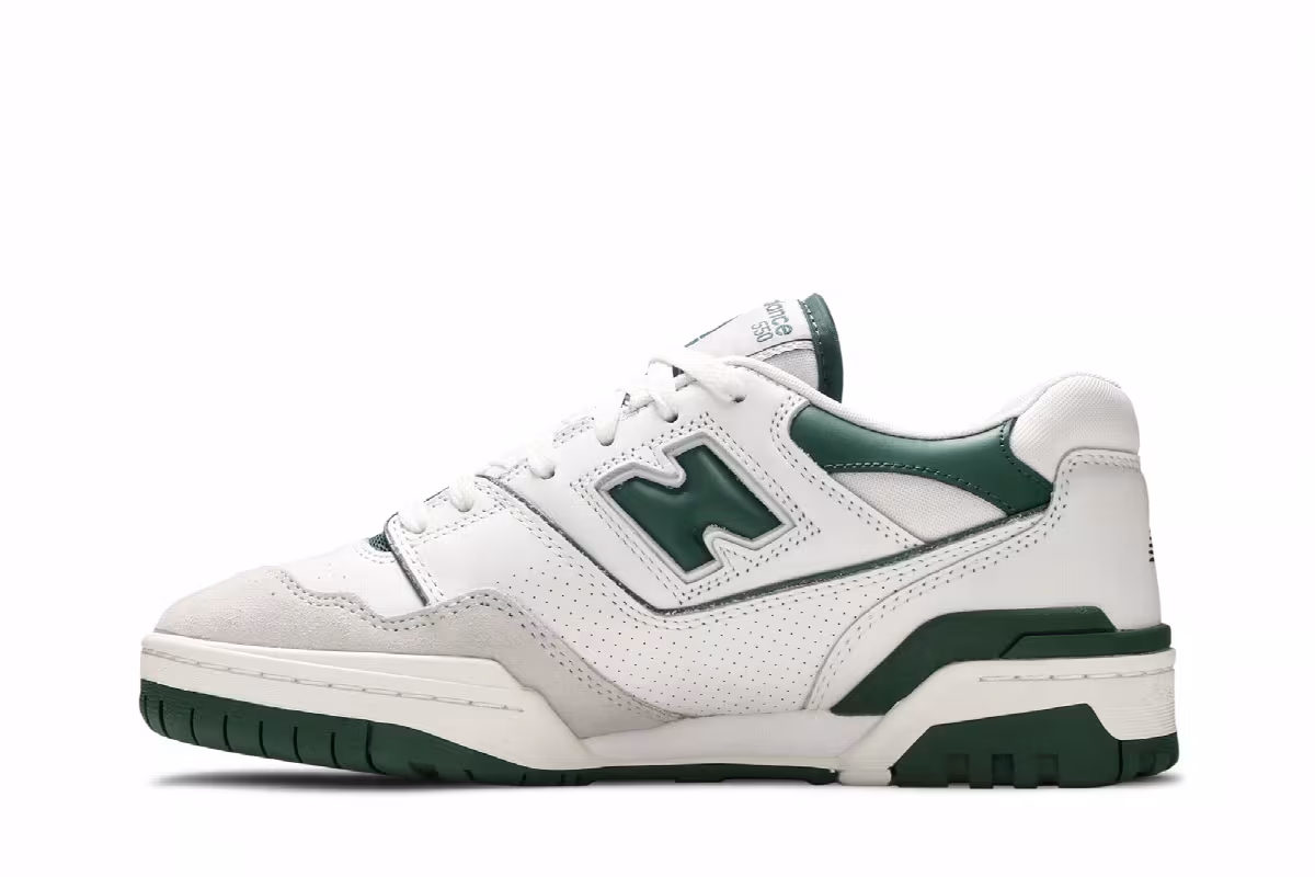 New Balance 550 White Green, view 4