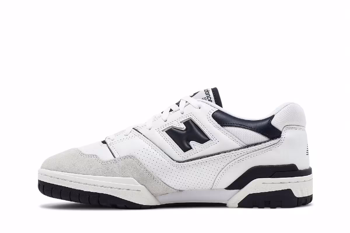New Balance 550 White Navy, view 4