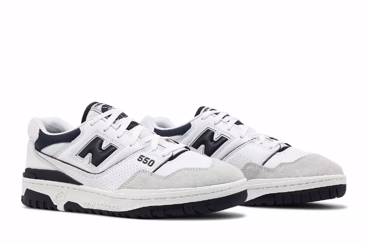 New Balance 550 White Navy, view 9