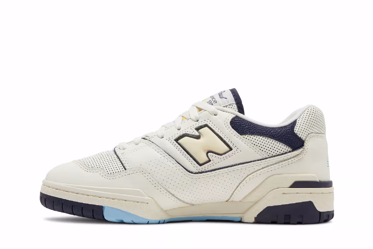 Rich Paul x New Balance 550 White Navy, view 4